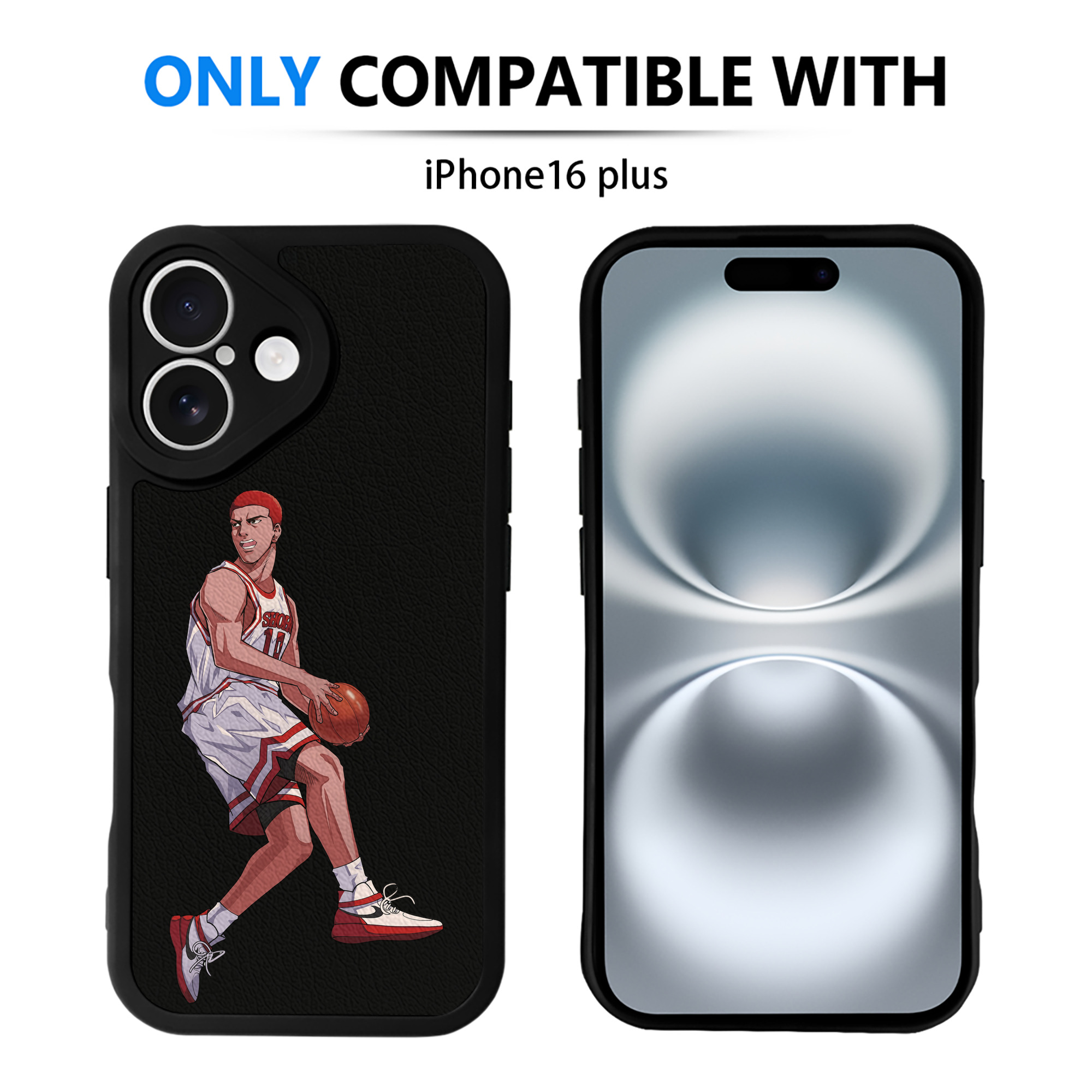 （画像用） SLAM DUNK／スラムダンク 【iPhone 16シリーズ対応】シリコンスマホケース（レザー調） 材質：シリコン